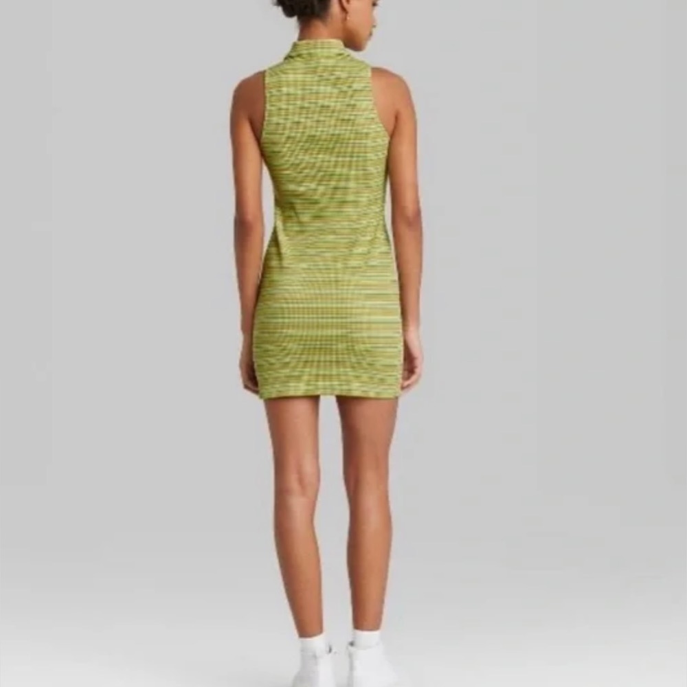 NWT Wild Fable Striped Polo Bodycon Mini Dress - Picture 3 of 10